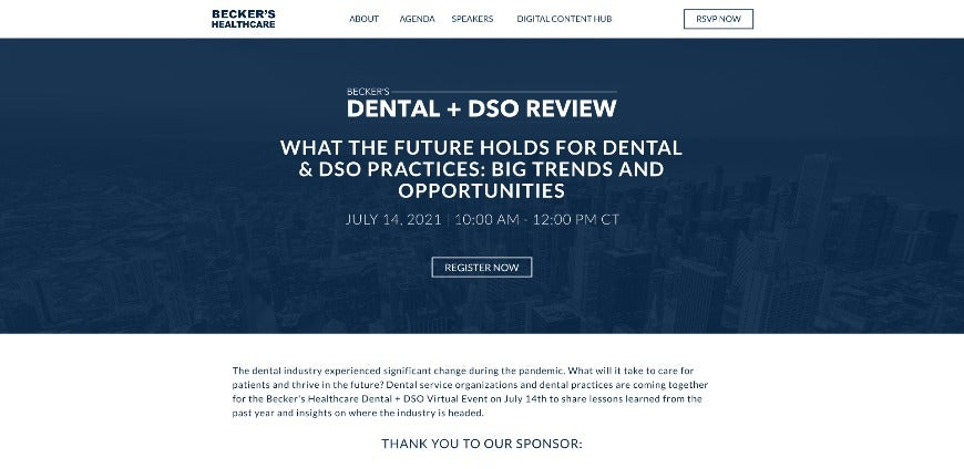 Dental + DSO Virtual Event