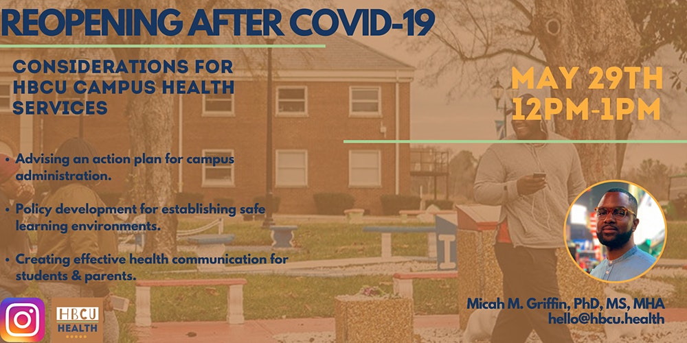 Reopening after COVID-19: Considerations for HBCU Campus Health Services