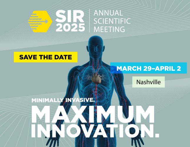 Society of Interventional Radiology 2025 Annual Scientific Meeting, March 29-April 2, Nashville