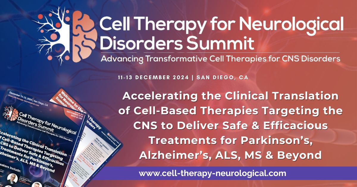 Cell Therapy for Neurological Disorders Summit